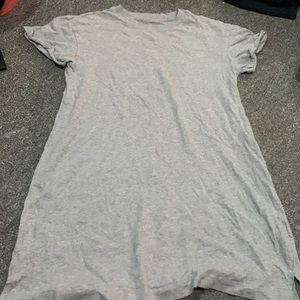 Grey t-shirt dress